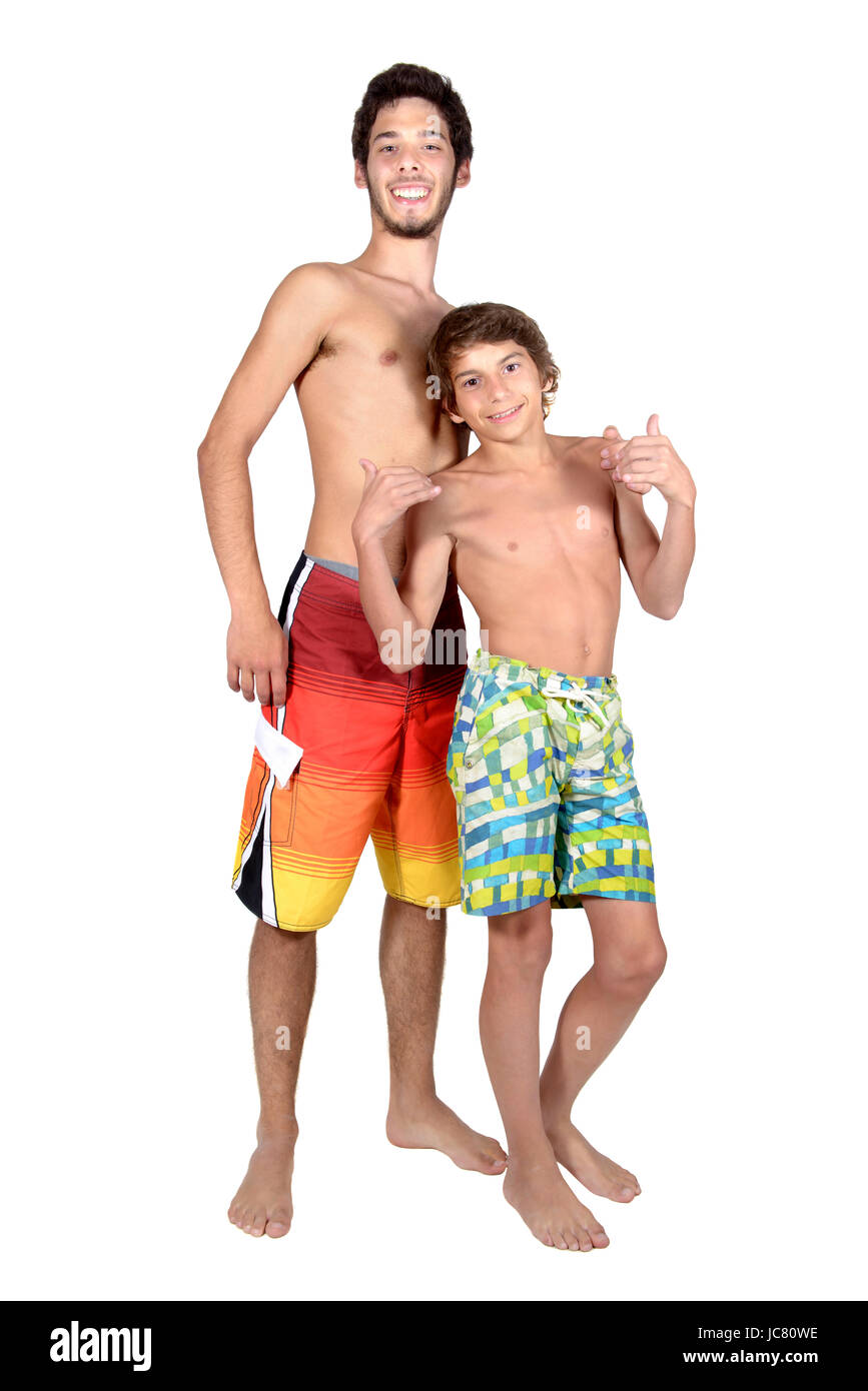Teenagers in swim suits Stock Photo - Alamy