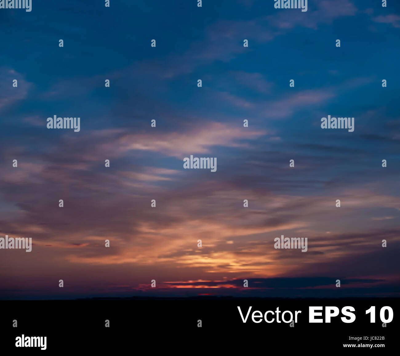abstract nature sky background with sunrise and dark clouds Stock Photo ...
