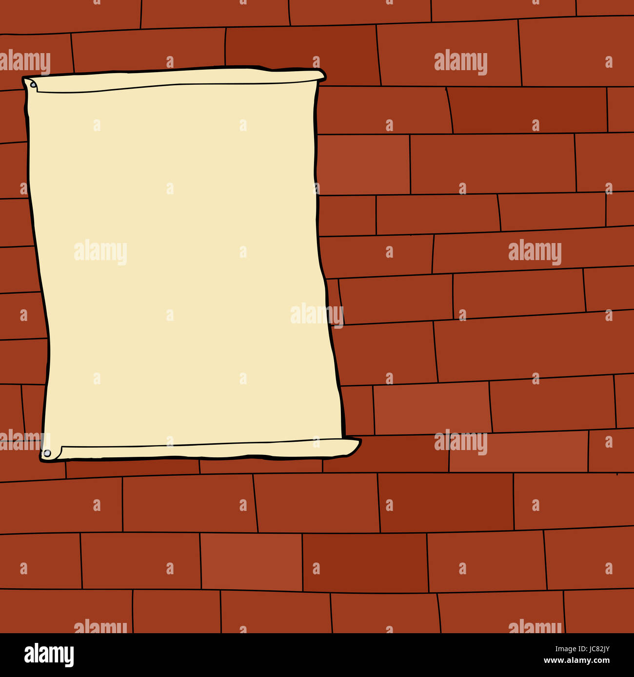 Cartoon brick wall hi-res stock photography and images - Alamy