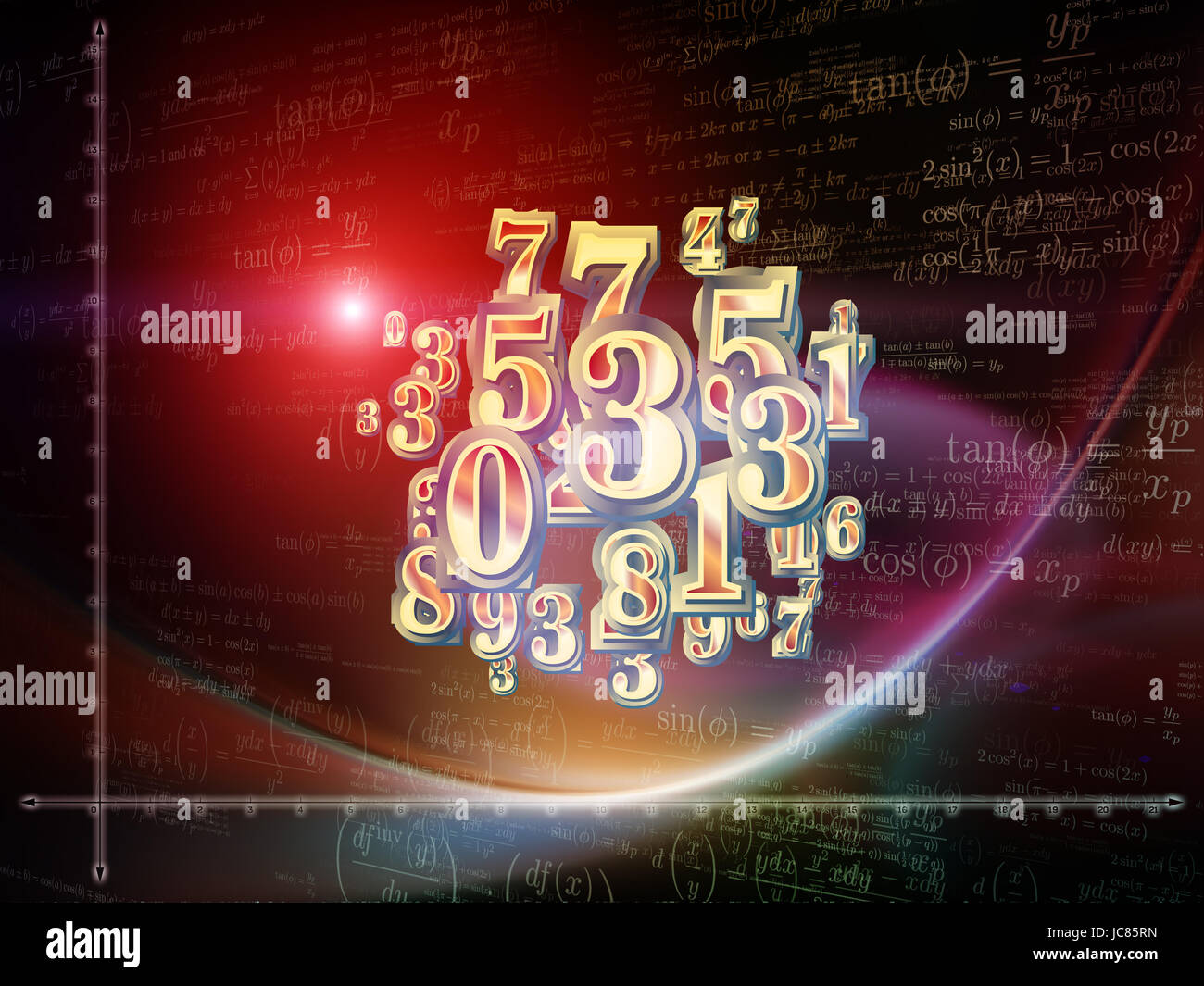 Math Geometry Light Background Space Geometry series. Artistic background made of Math, geometry and ...