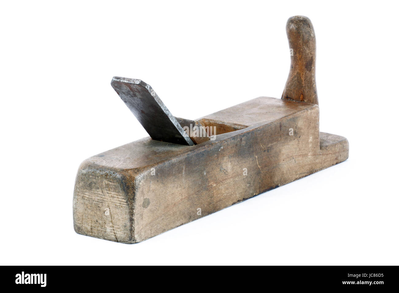 old wood planer Stock Photo