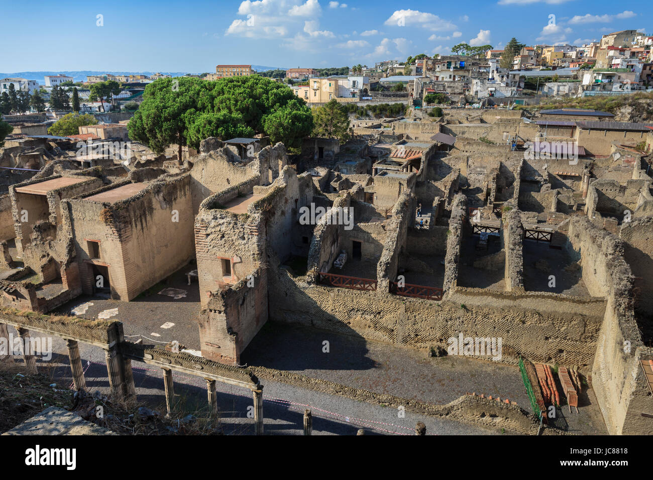 General View of Excavations of Roman town buried by Versuvious in AD79 ...