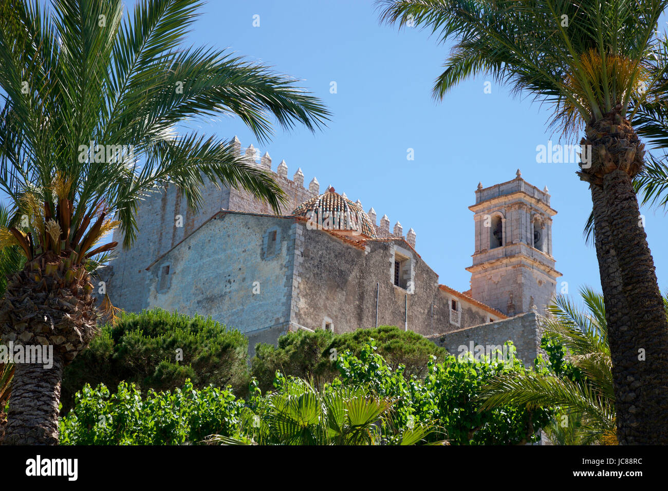 Hermitage of the Virgin Hermit, Peniscola, Castellon, Spain Stock Photo