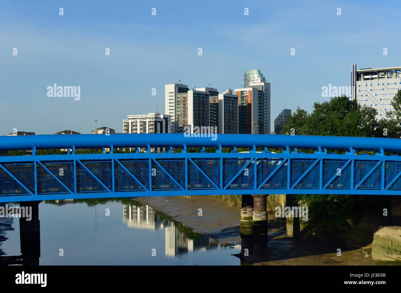 Bow Creek, River Lea, Canning Town, Tower Hamlets, East London, United Kingdom Stock Photo
