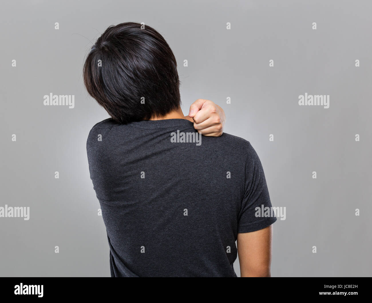 Man with shoulder pain Stock Photo