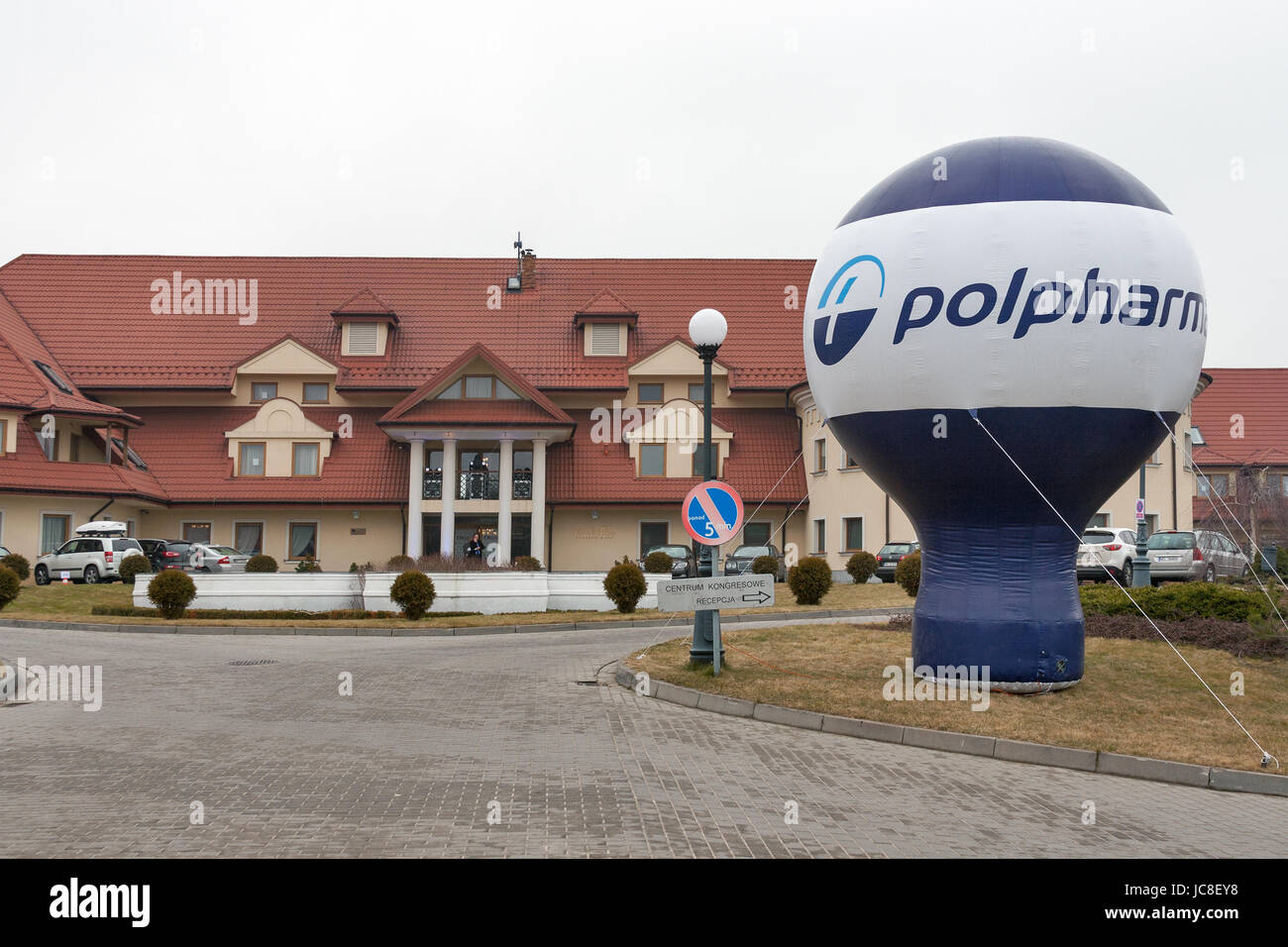 RAWA MAZOWIECKA, POLAND - MARCH 07, 2015: Hotel Ossa Congress and Spa during International Congress European Educational Program organized by Polpharm Stock Photo