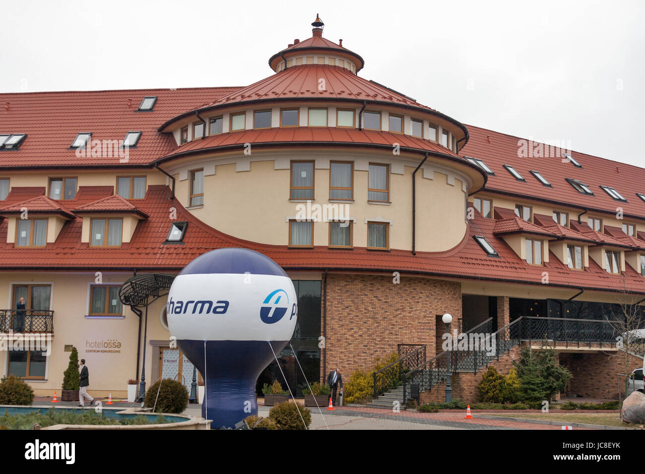 RAWA MAZOWIECKA, POLAND - MARCH 07, 2015: Hotel Ossa Congress and Spa during International Congress European Educational Program organized by Polpharm Stock Photo