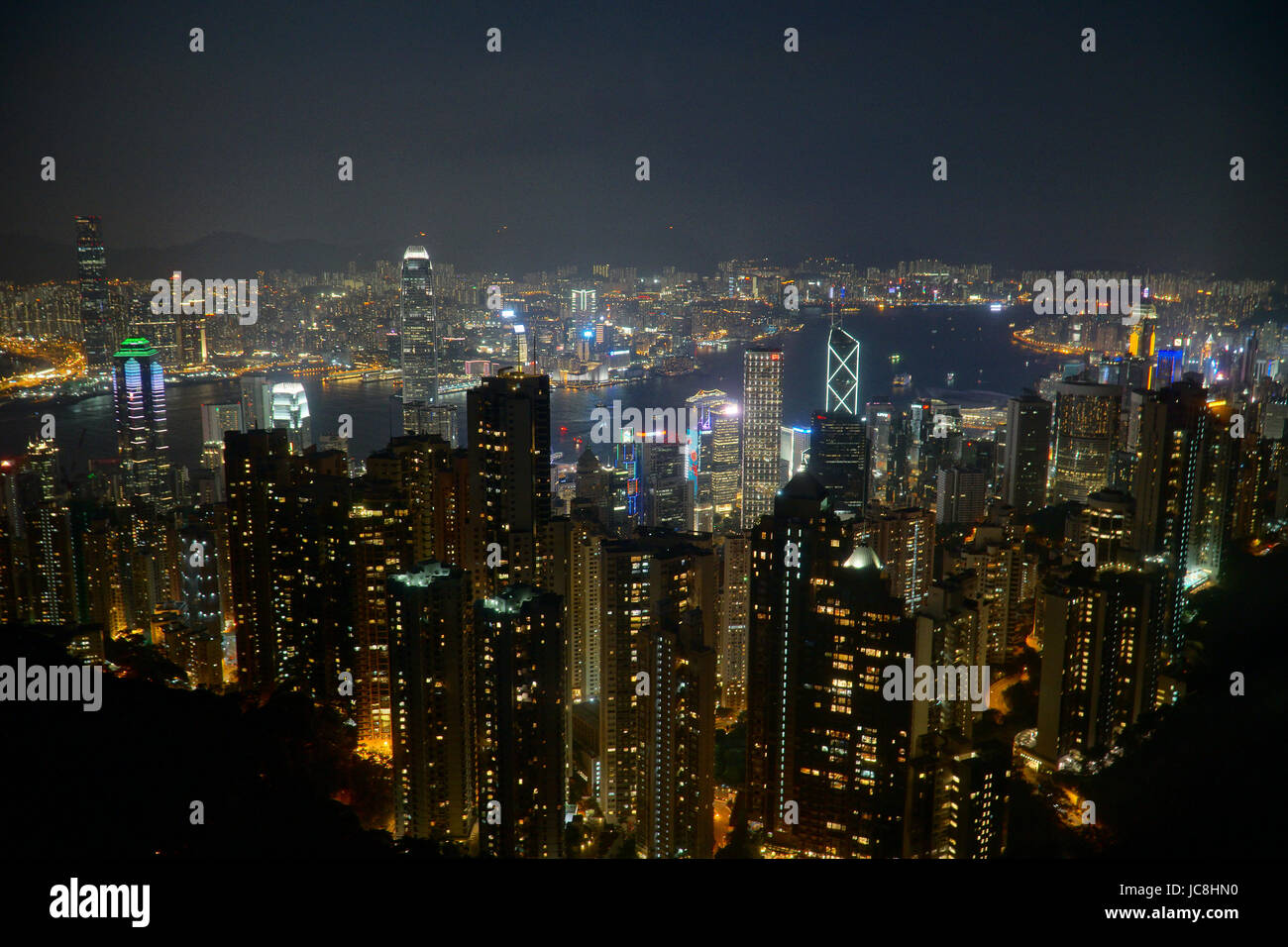 Stunning view of Hong Kong from Victoria Peak Stock Photo - Alamy