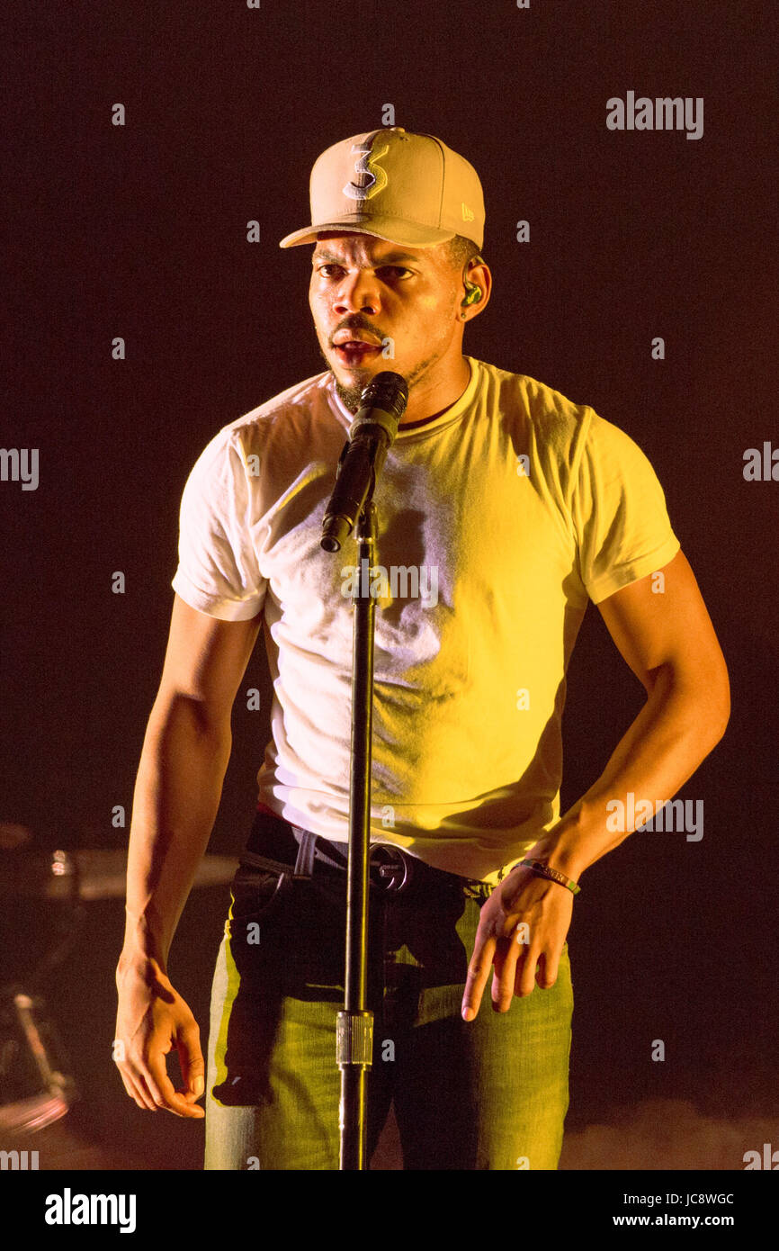 Tenso Rapper Manchester Manchester, Tennessee, USA. 10th June, 2017. CHANCE THE RAPPER ...