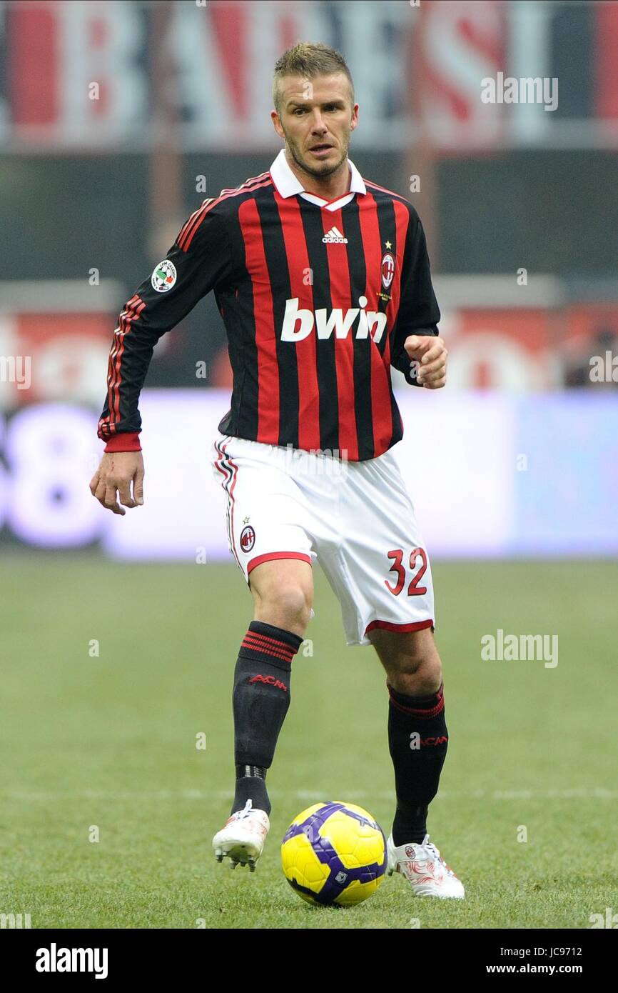 David Beckham Uk Sales Only Ac Milan San Siro Milan Italy 17 January 10 Stock Photo Alamy
