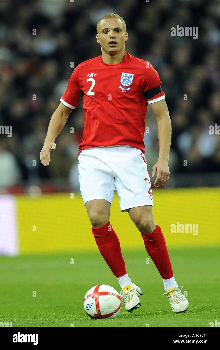 WES BROWN ENGLAND WEMBLEY STADIUM LONDON ENGLAND 03 March 2010 Stock Photo