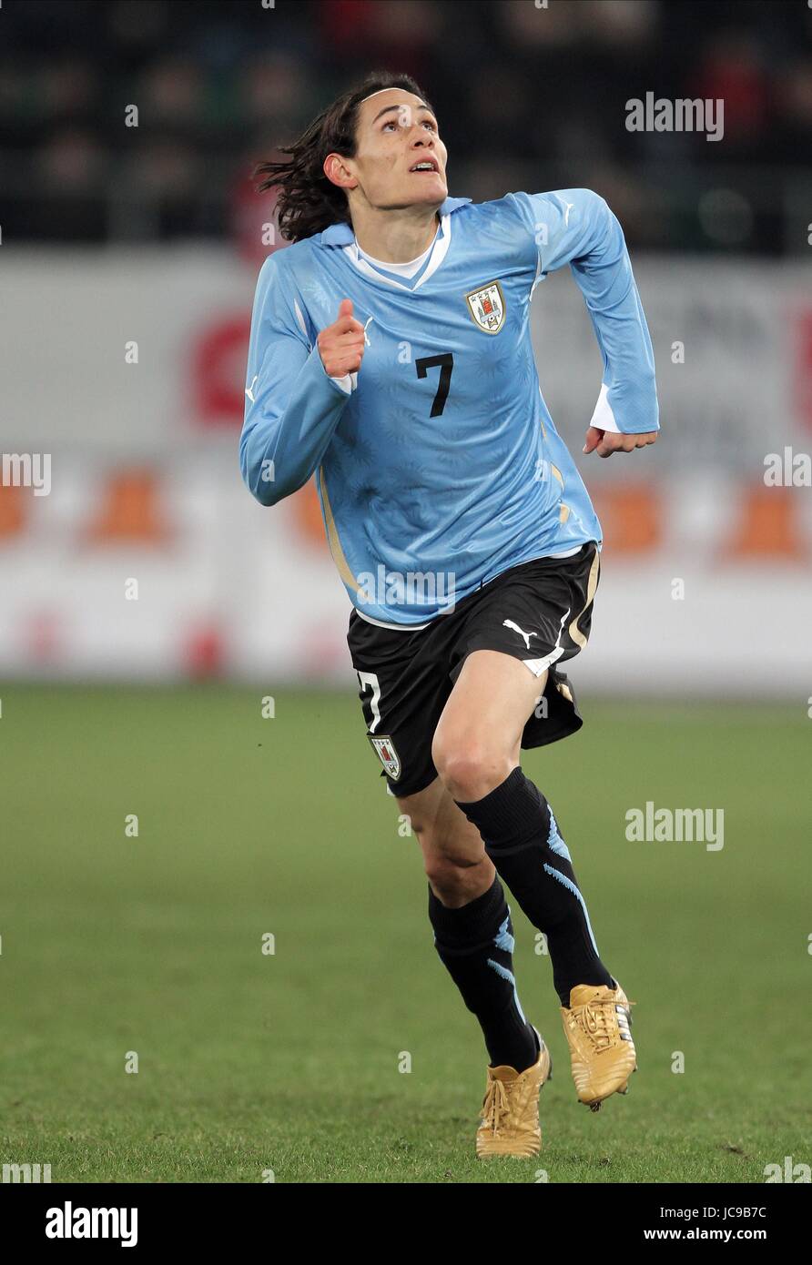 EDINSON CAVANI URUGUAY AFG-ARENA ST.GALLEN SWITZERLAND 03 March 2010 Stock Photo