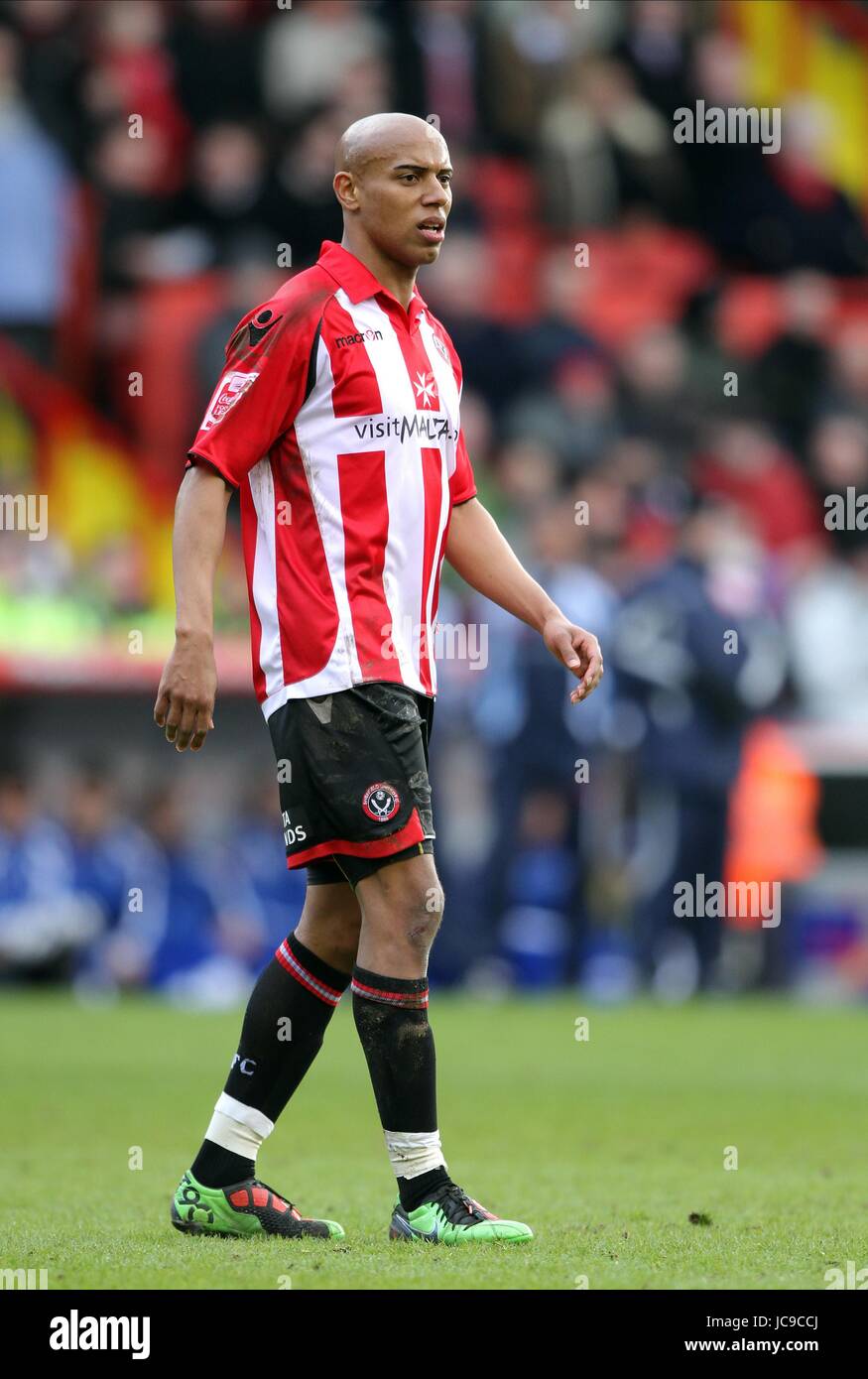 JORDAN STEWART SHEFFIELD UNITED FC BRAMALL LANE SHEFFIELD   ENGLAND 13 March 2010 Stock Photo