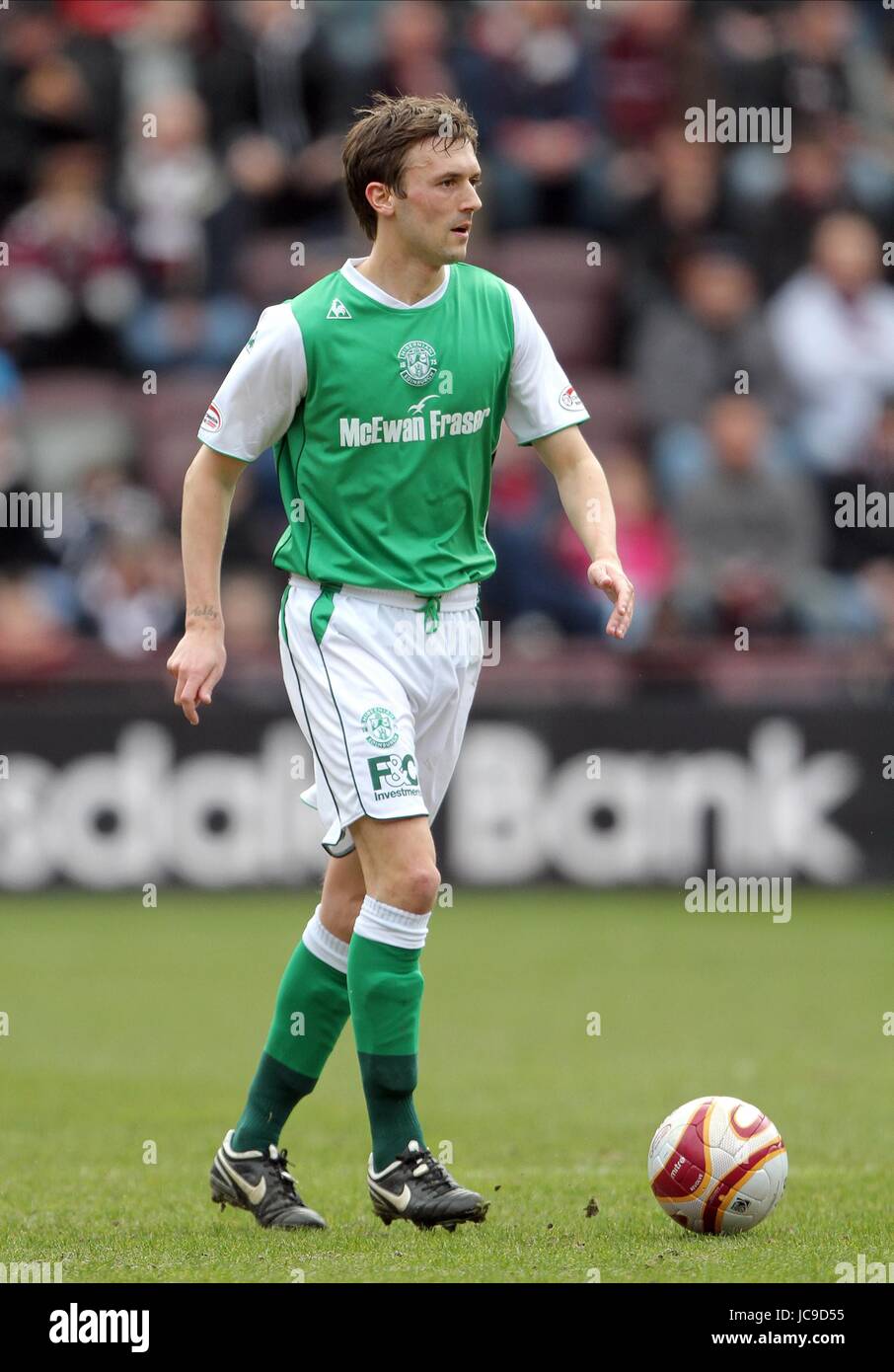 KEVIN MCBRIDE HIBERNIAN FC TYNECASTLE EDINBURGH SCOTLAND 20 March 2010
