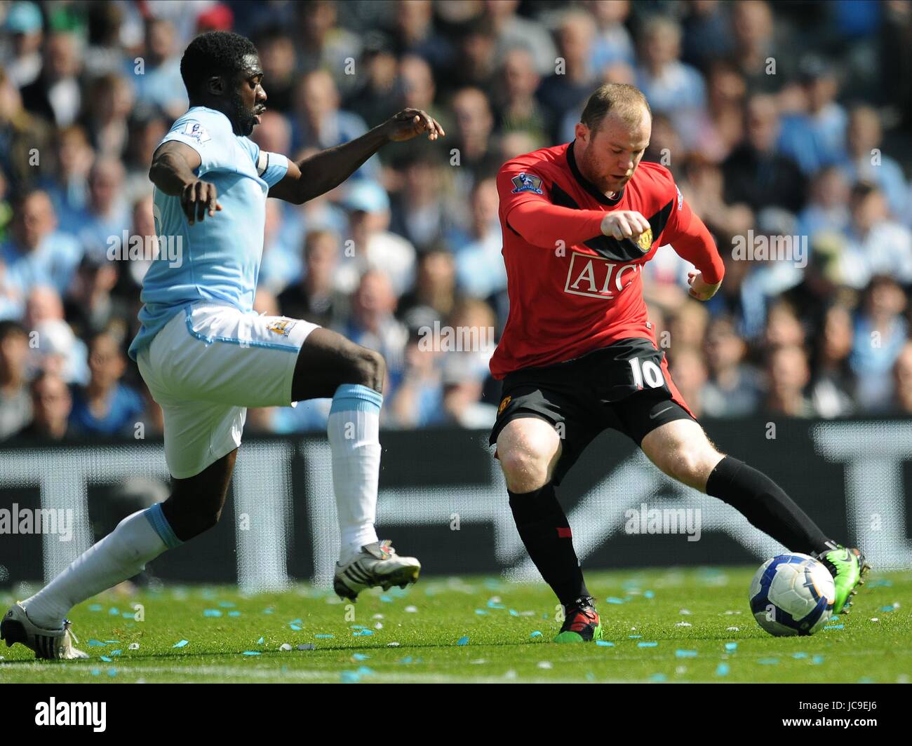 KOLO TOURE , WAYNE ROONEY, MANCHESTER CITY V MANCHESTER UTD, MANCHESTER