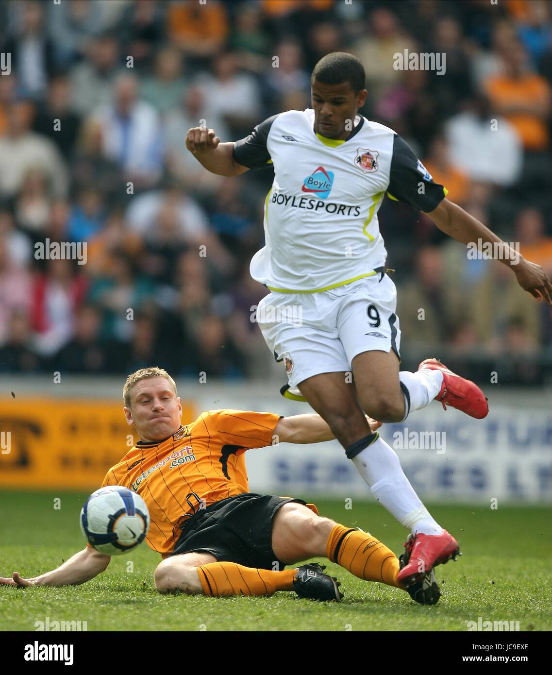 ANDY DAWSON & FRAIZER CAMPBELL HULL CITY V SUNDERLAND KC STADIUM HULL ...