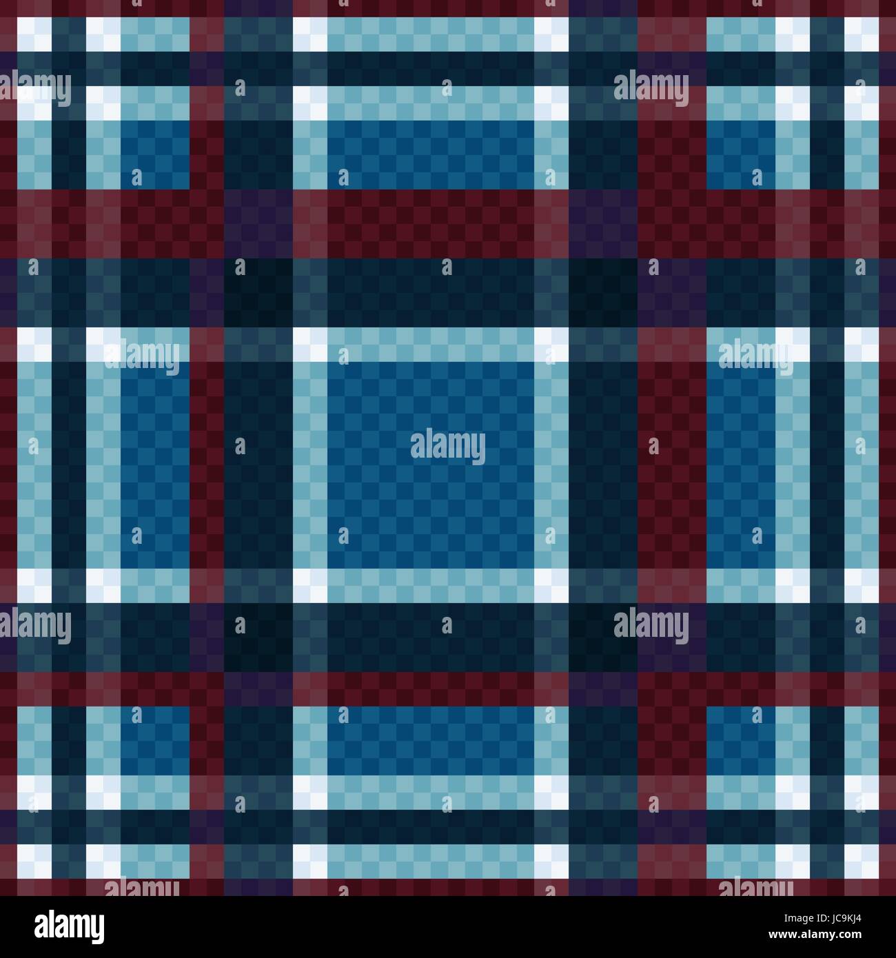 Seamless checkered vector pattern in blue and red hues Stock Vector ...