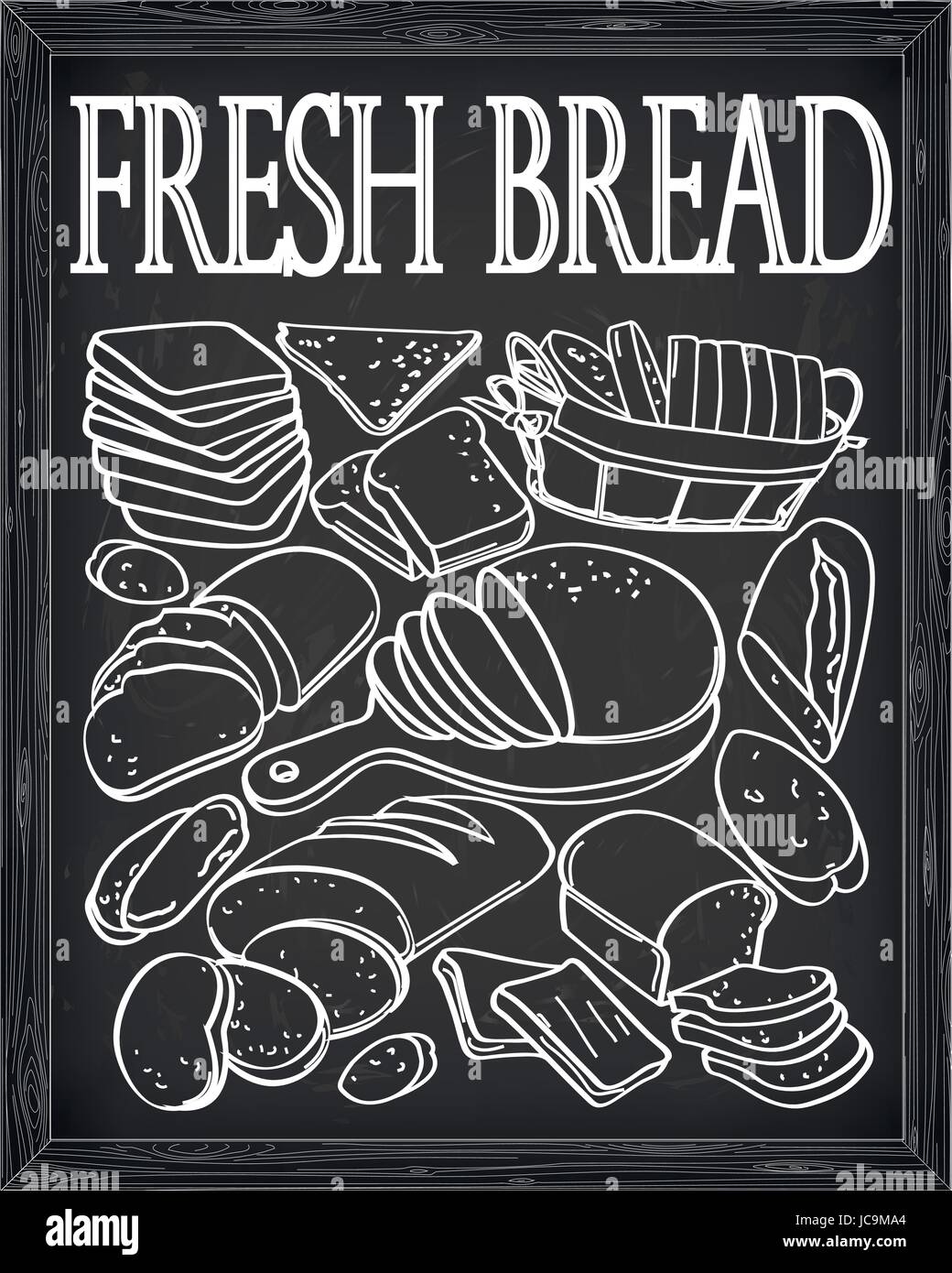 Chalk drawing bread hires stock photography and images Alamy