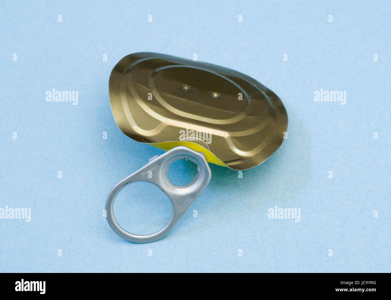 ring pull lid of a can Stock Photo Alamy