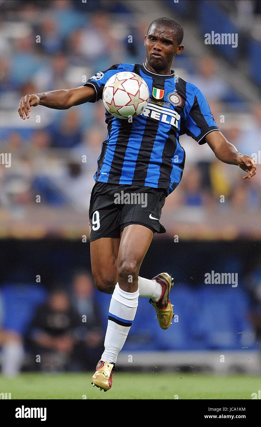 SAMUEL ETO`O INTER MILAN INTER MILAN SANTIAGO BERNABEU MADRID SPAIN 22 May  2010 Stock Photo - Alamy