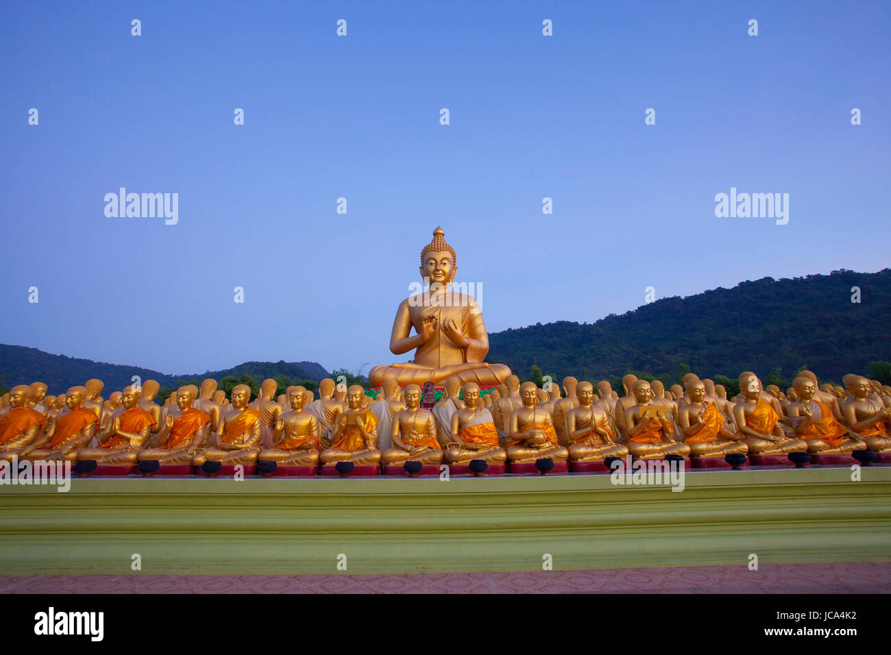 buddha statue in nakornnayok temple thailand Stock Photo - Alamy