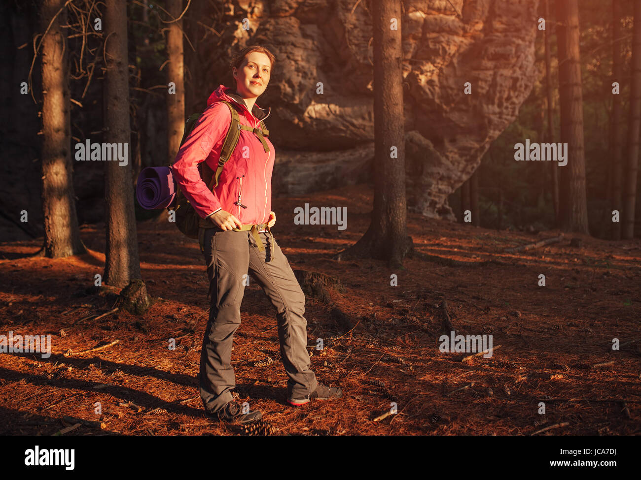Woman forest hi-res stock photography and images - Alamy