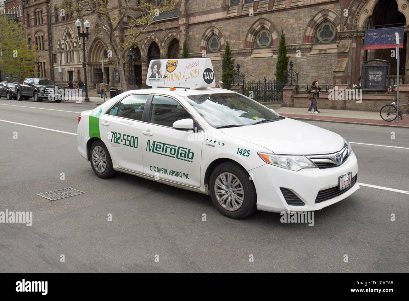 Boston metrocab taxi cab USA Stock Photo