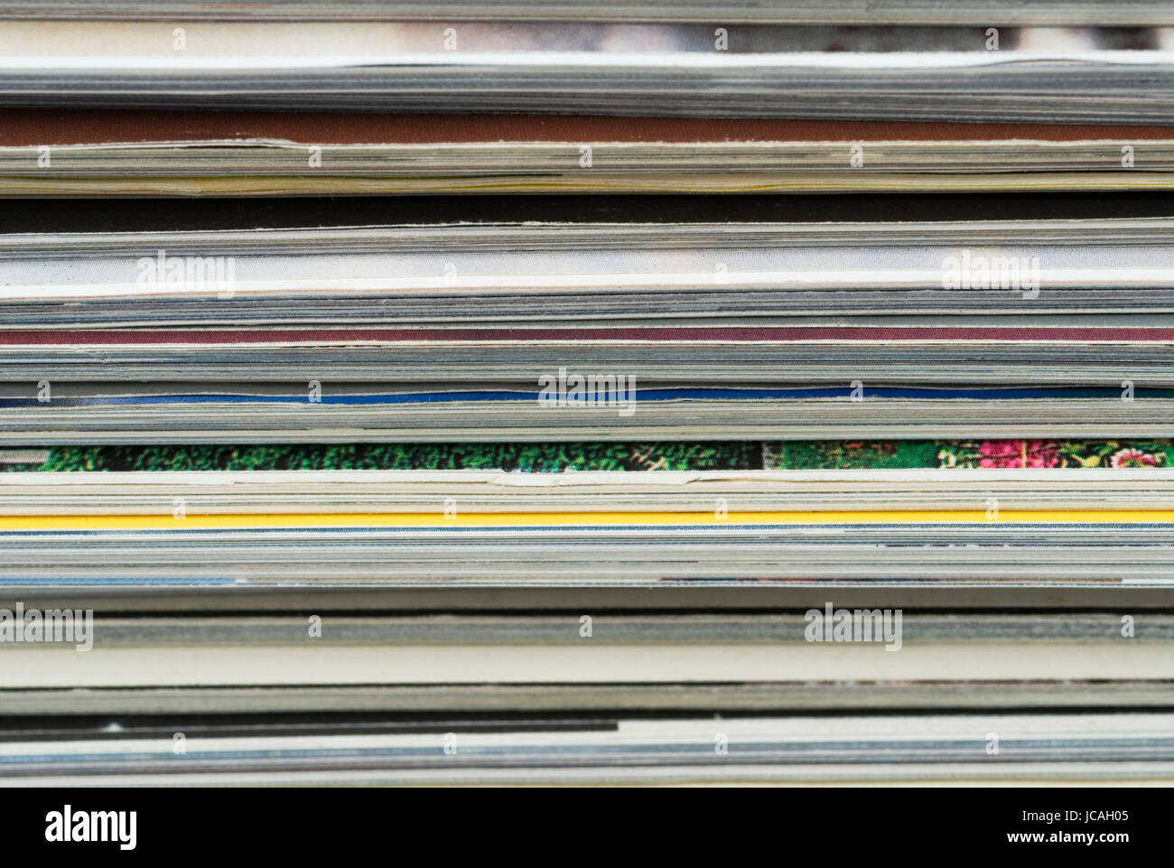 Pile of old magazines Stock Photo Alamy