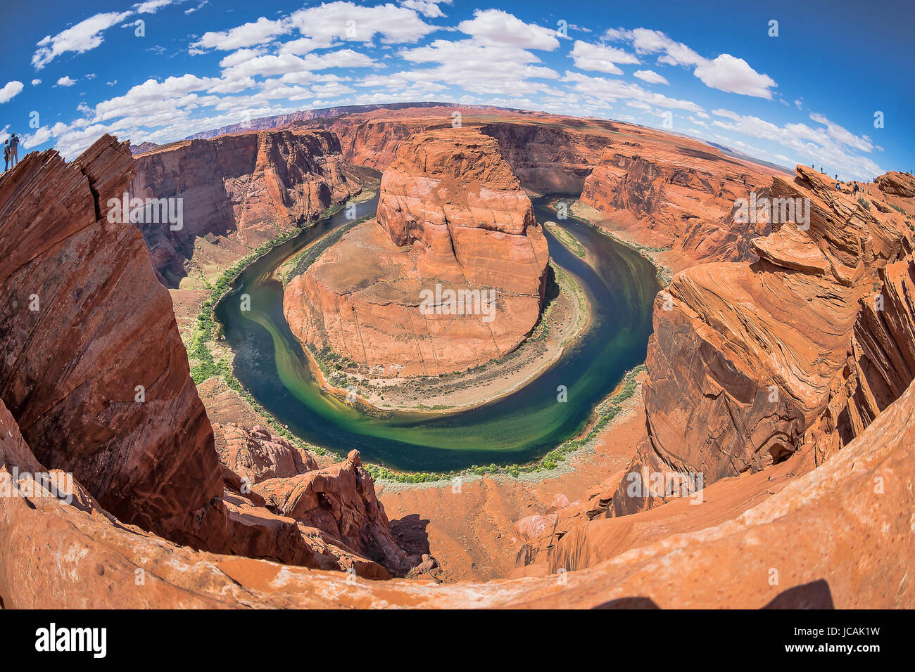 Horseshoe Bend seen from the lookout point, Glen Canyon National ...