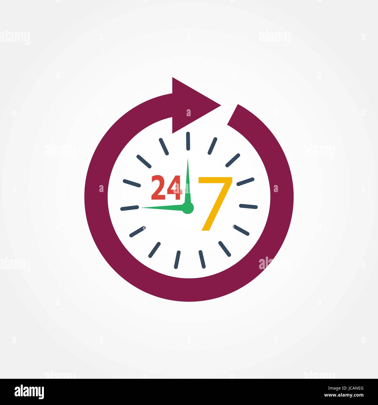 Icon watch timetable 24 hours Stock Vector Image & Art Alamy