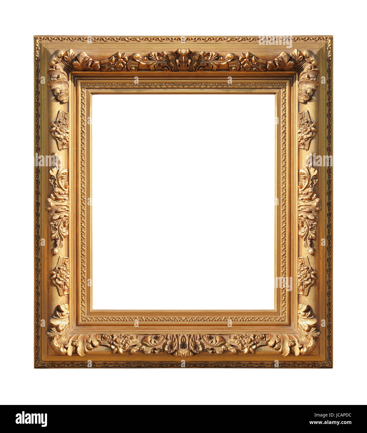 Old golden frame isolated with clipping path included Stock Photo - Alamy