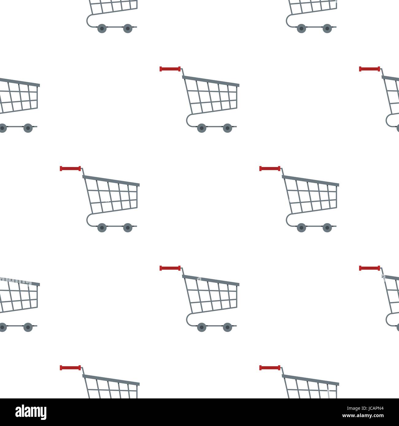 Shopping cart pattern flat Stock Vector Image & Art Alamy