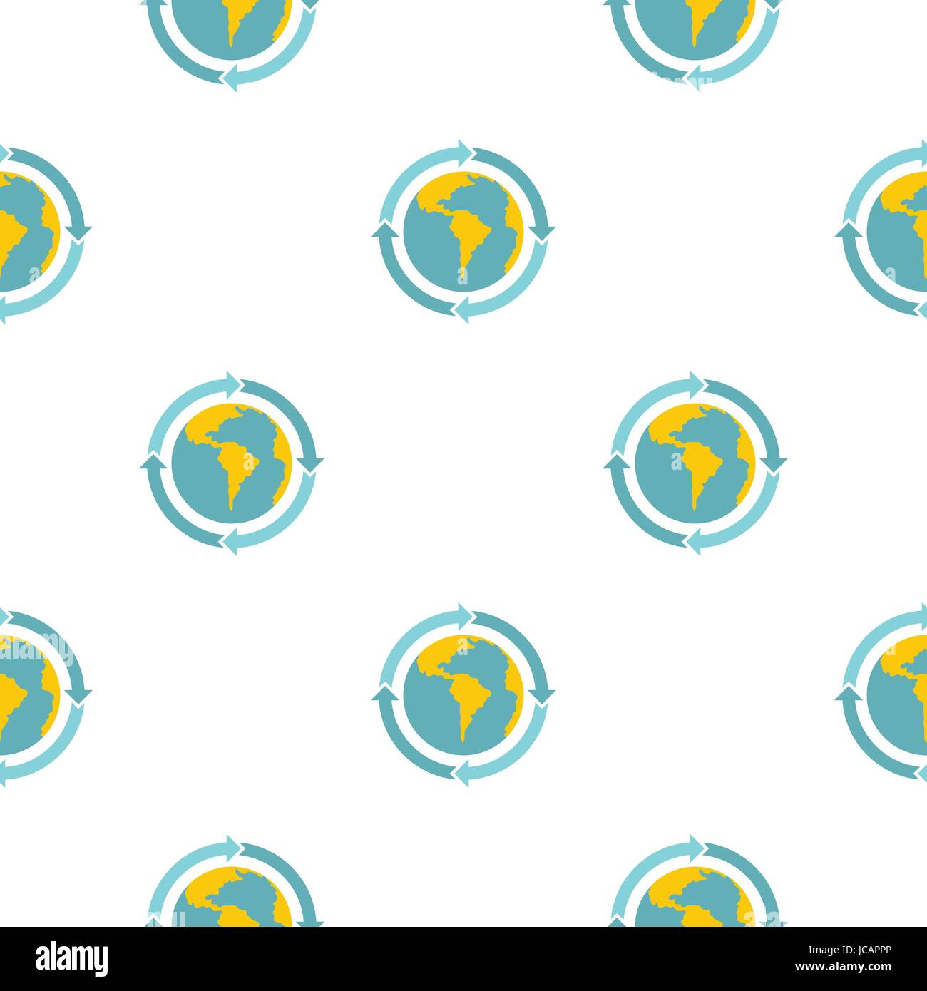 Globe with blue arrows pattern flat Stock Vector Image & Art - Alamy