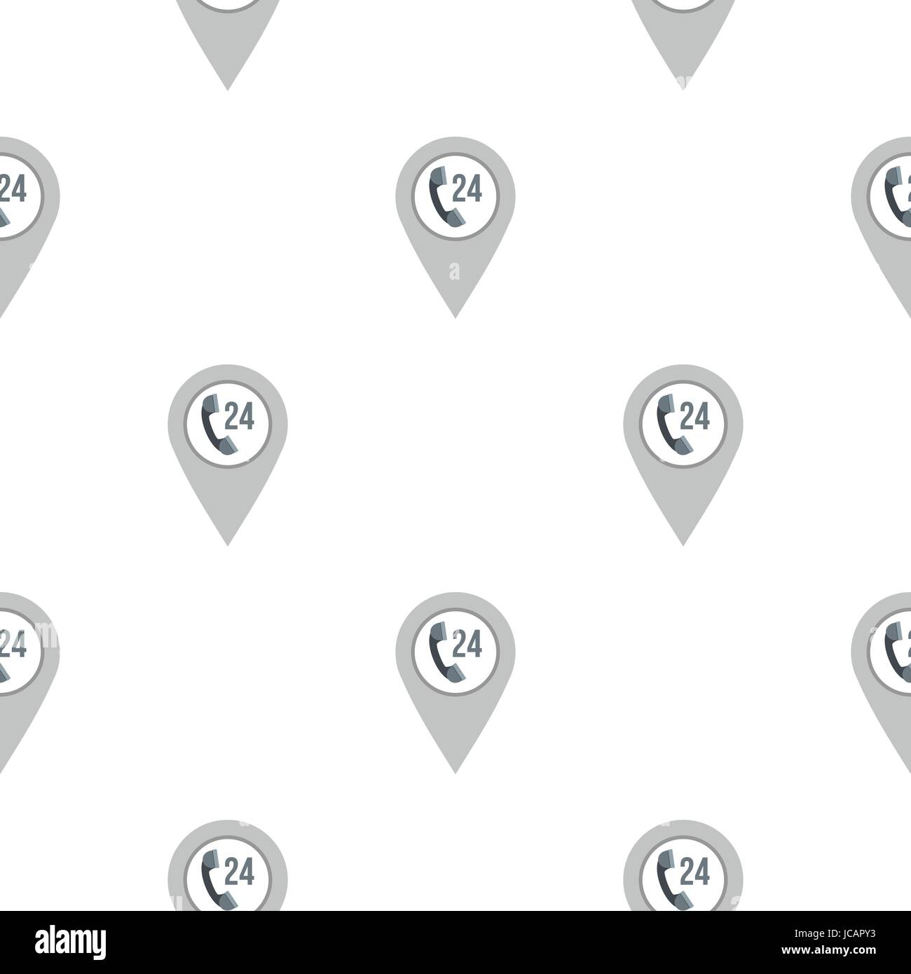 Gray map pointer with phone handset sign pattern Stock Vector Image ...