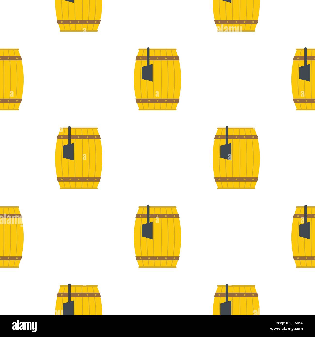 Wooden barrel with ladle pattern flat Stock Vector Image & Art Alamy