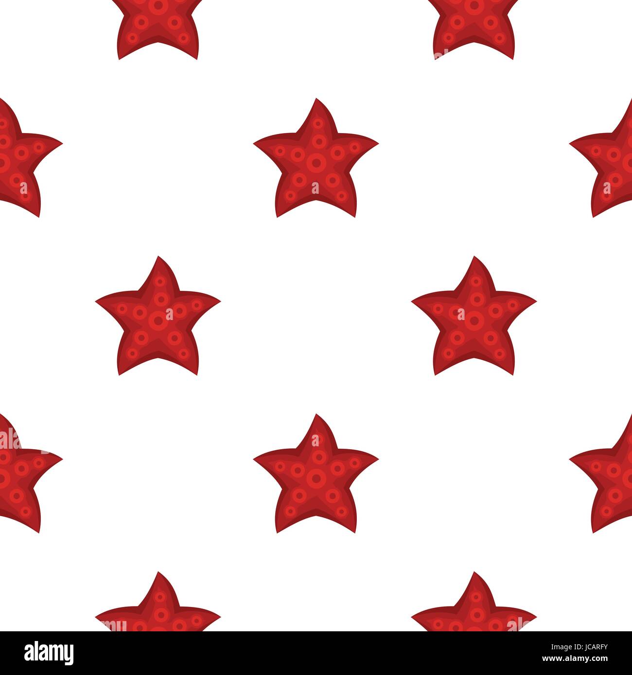 Red starfish pattern flat Stock Vector Image & Art - Alamy