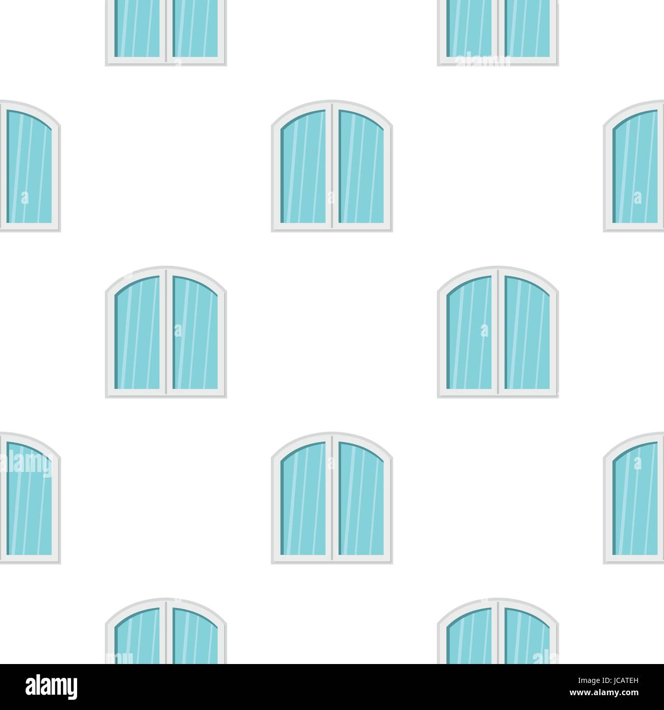 White window arched frame pattern flat Stock Vector Image & Art - Alamy