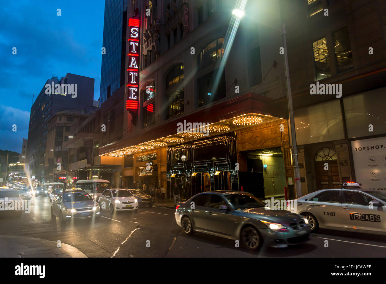 State Theatre and night traffic in Market Street, Sydney, NSW, Australia Stock Photo Alamy State Theatre and night traffic in Market Street, Sydney, NSW, Australia Stock Photo Alamy