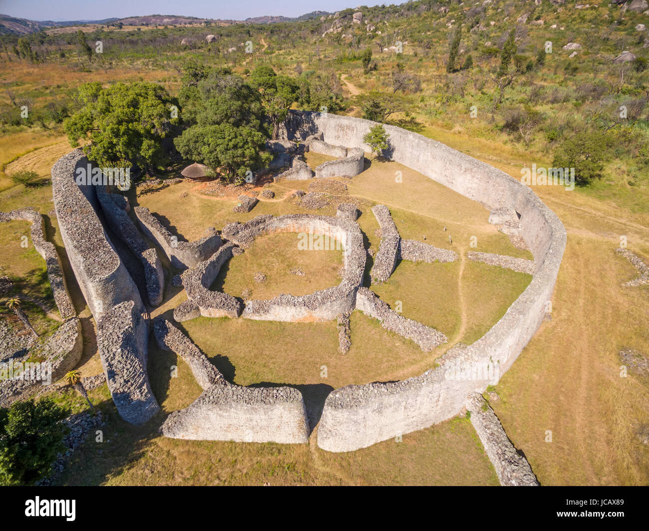 The Great Enclosure At Great Zimbabwe Ruins Zimbabwe Stock Photo Alamy