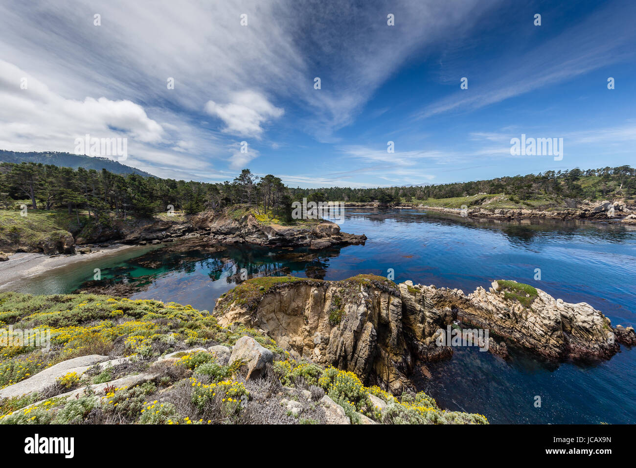 A view from Point Lobos near Carmel-by-the-Sea, California Stock Photo
