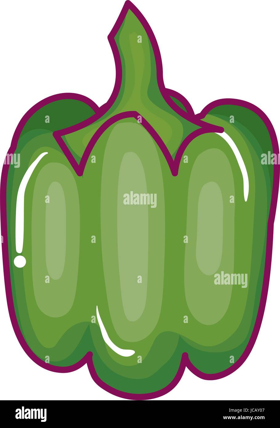 pepper fresh vegetable icon Stock Vector Image & Art - Alamy