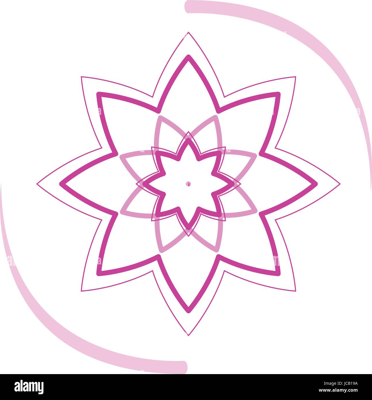 Isolated lotus icon Stock Vector Image & Art - Alamy