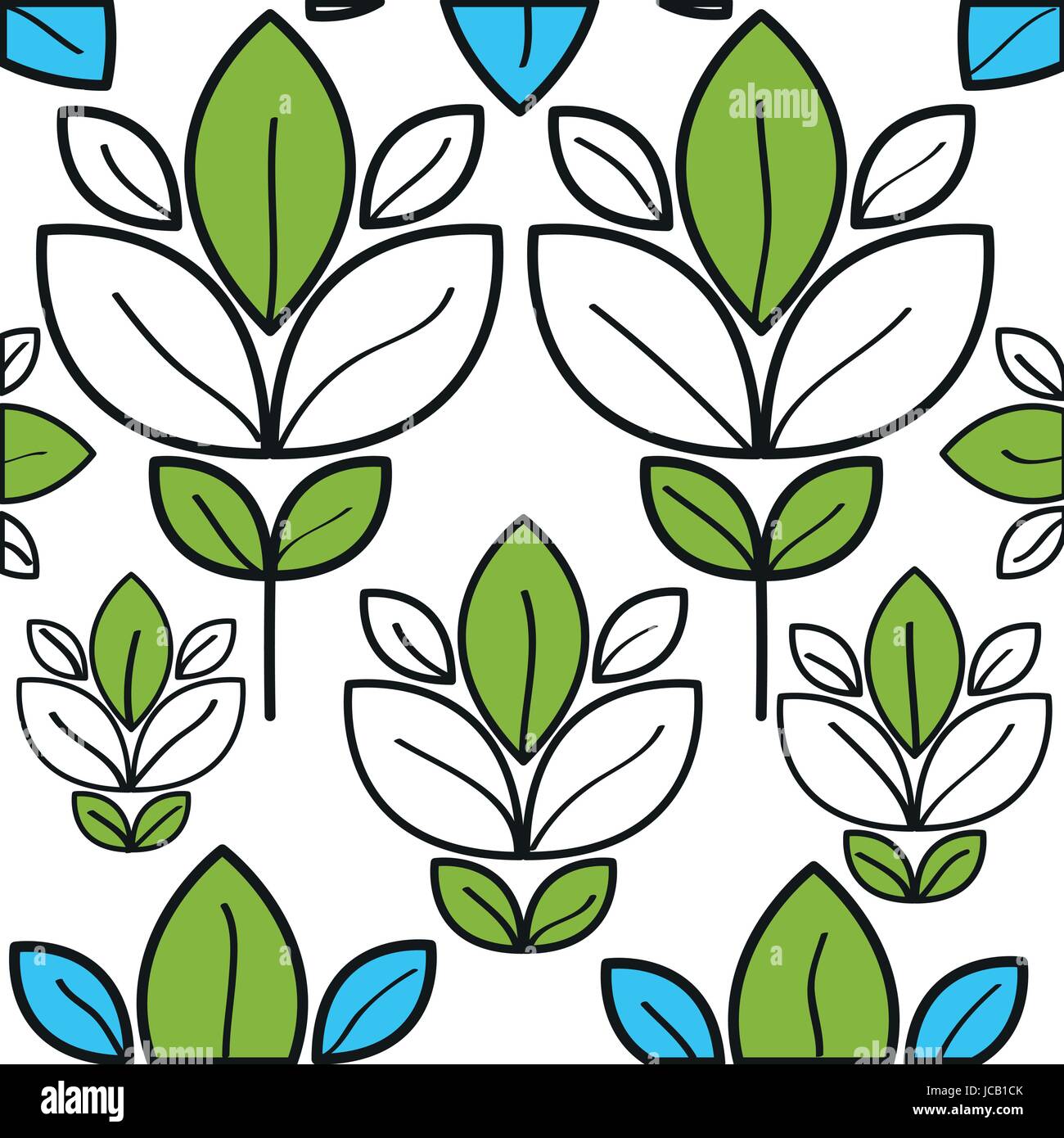 leafs plant ecology pattern Stock Vector Image & Art - Alamy