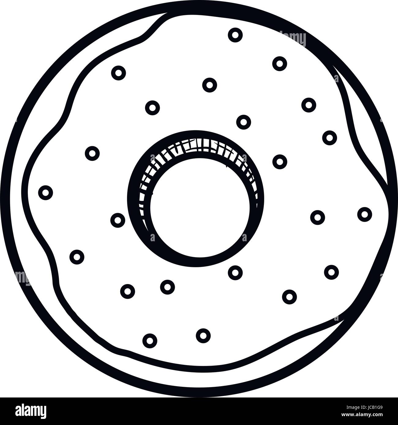 delicious sweet donut icon Stock Vector Image & Art - Alamy