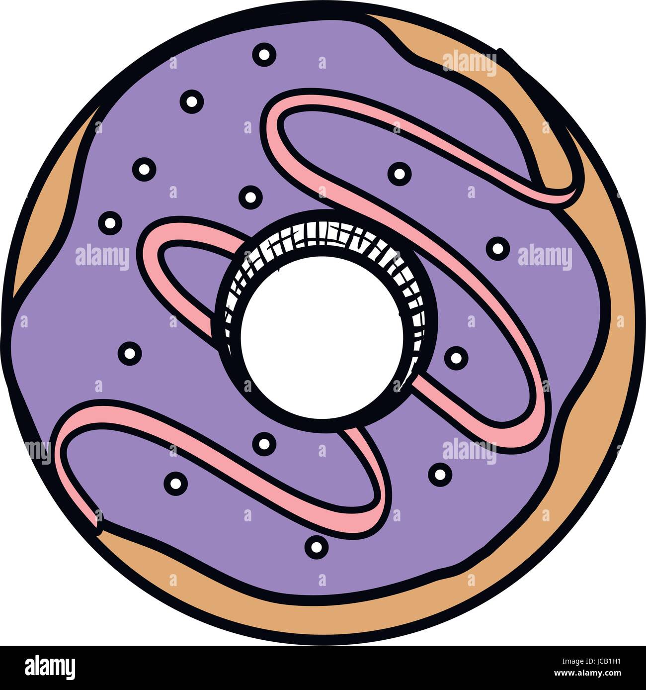 delicious sweet donut icon Stock Vector Image & Art - Alamy