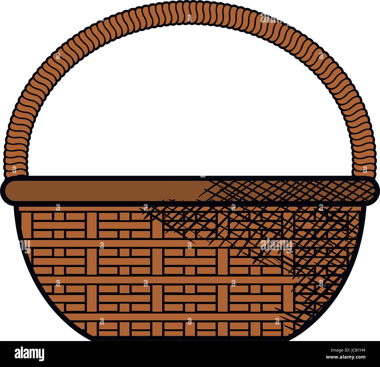 Carrying picnic basket Stock Vector Images - Alamy