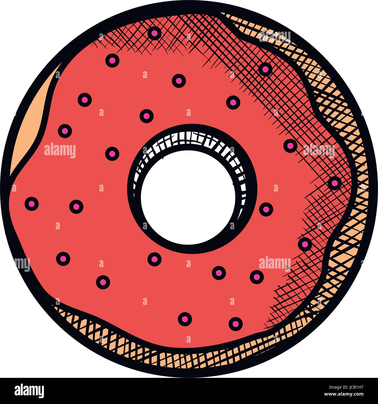 delicious sweet donut icon Stock Vector Image & Art - Alamy