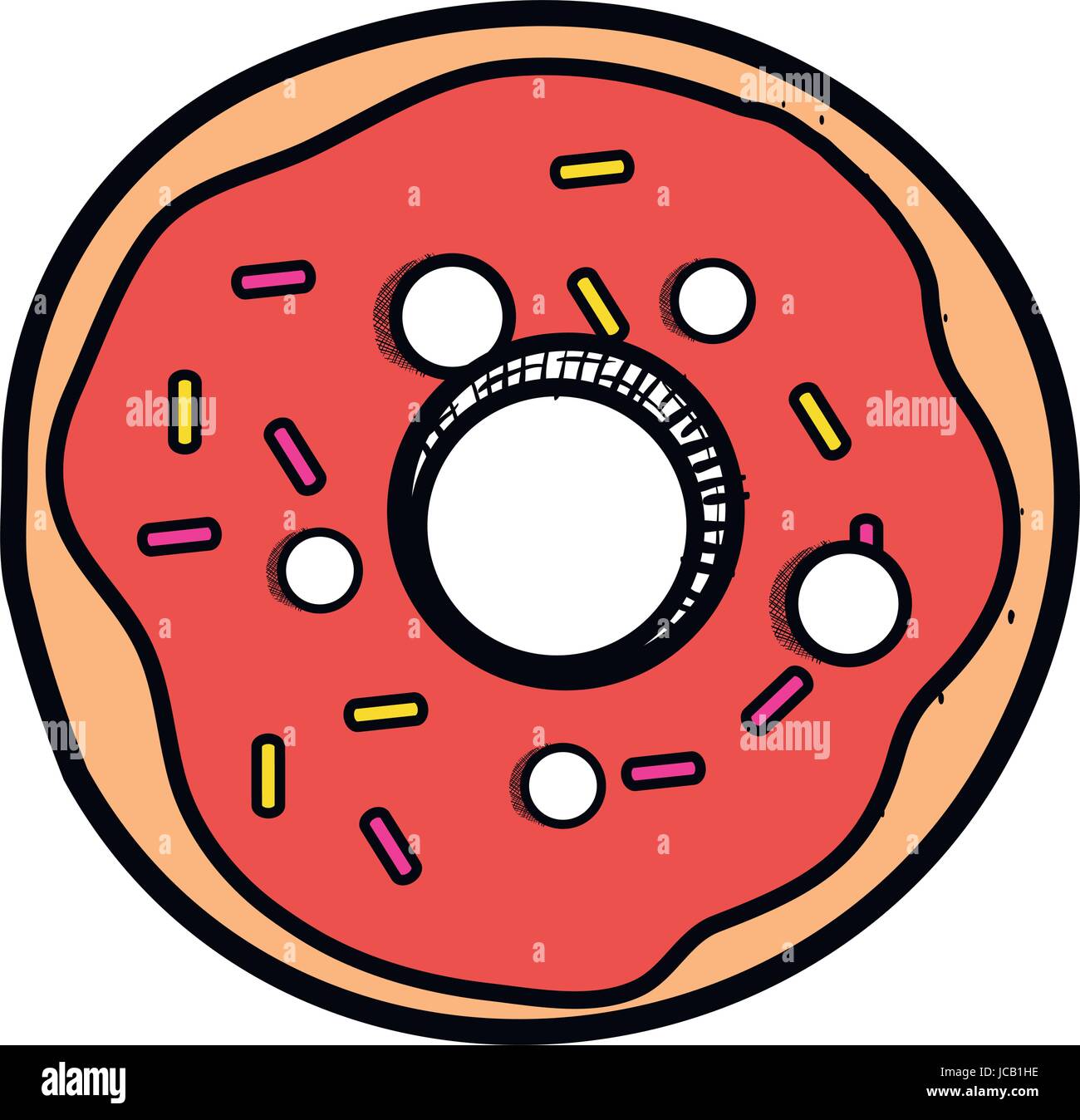 delicious sweet donut icon Stock Vector Image & Art - Alamy