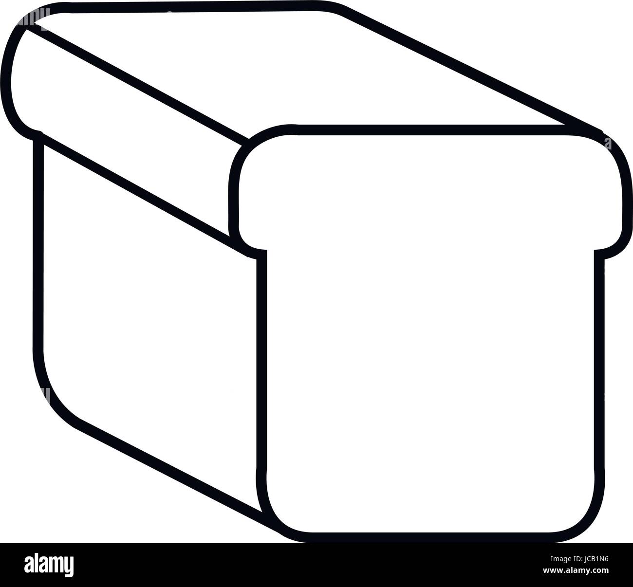 delicious toast bread isolated icon Stock Vector Image & Art - Alamy