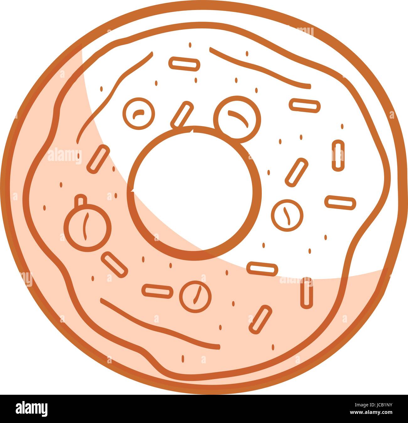 delicious sweet donut icon Stock Vector Image & Art - Alamy